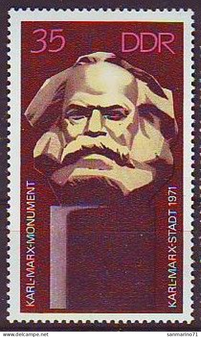 GERMANY DDR 1706,unused - Karl Marx