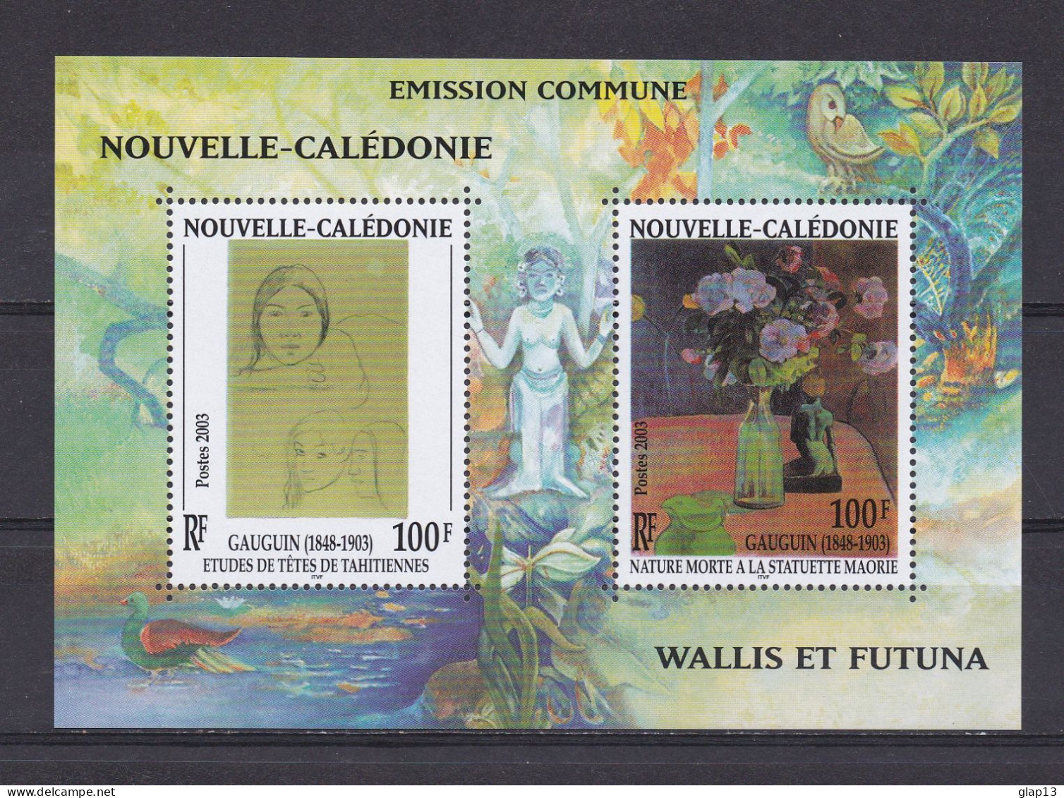 NOUVELLE-CALEDONIE 2003 BLOC N°28 NEUF** PAUL GAUGUIN - Blocks & Sheetlets