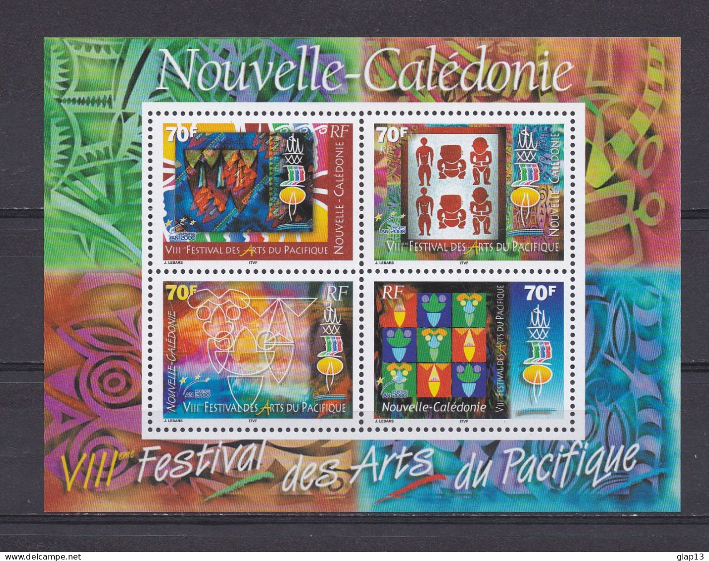 NOUVELLE-CALEDONIE 2000 BLOC N°24 NEUF** ARTS DU PACIFIQUE - Blocks & Sheetlets