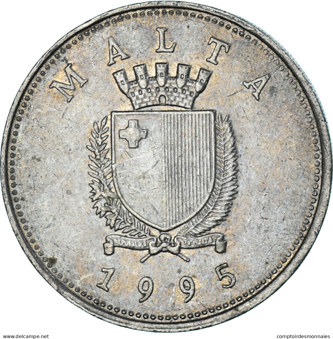 Monnaie, Malte, 25 Cents, 1995 - Malte