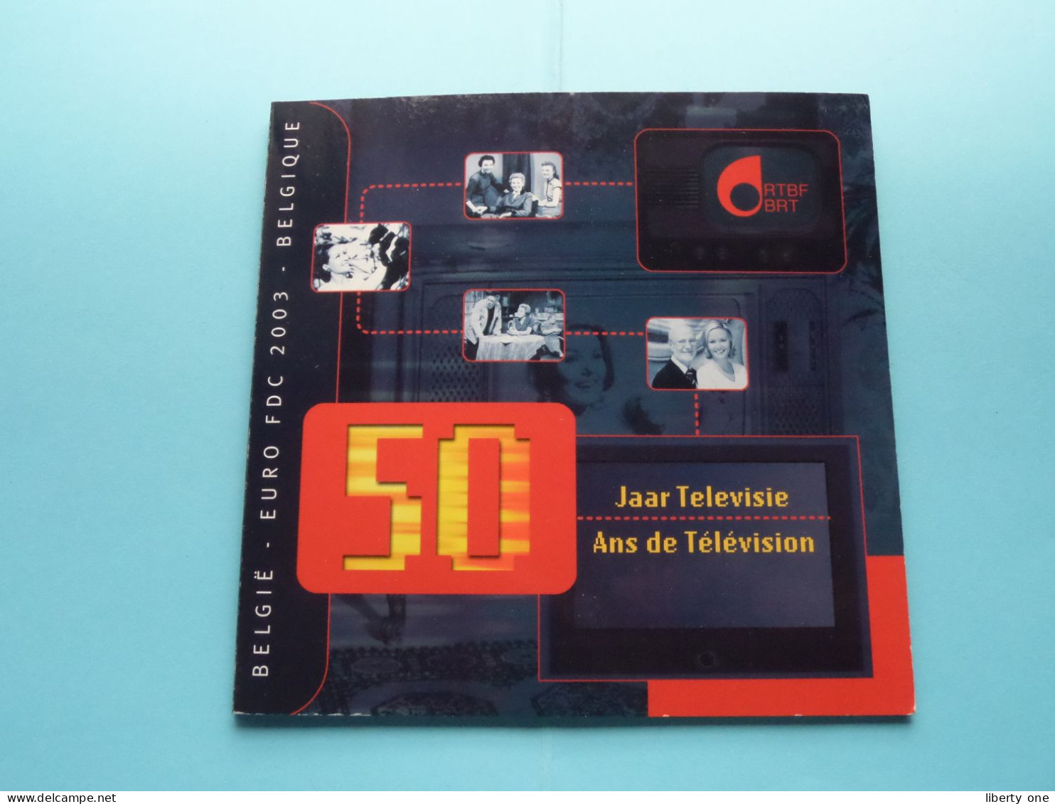 2003 > 50 Jaar TELEVISIE ( Zie / Voir SCANS ) ! - FDC, BU, BE & Muntencassettes