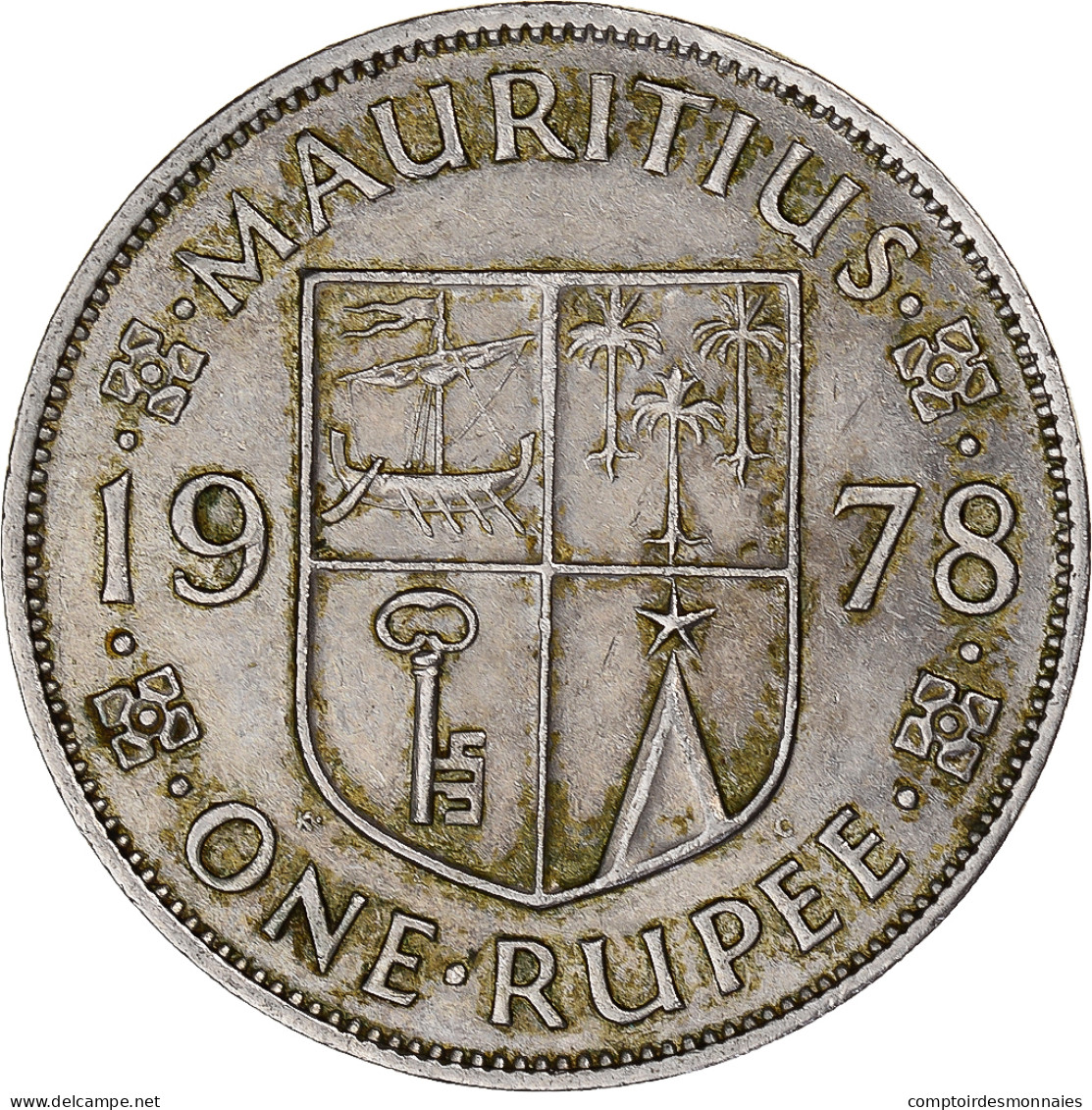 Monnaie, Maurice, Rupee, 1978 - Maurice