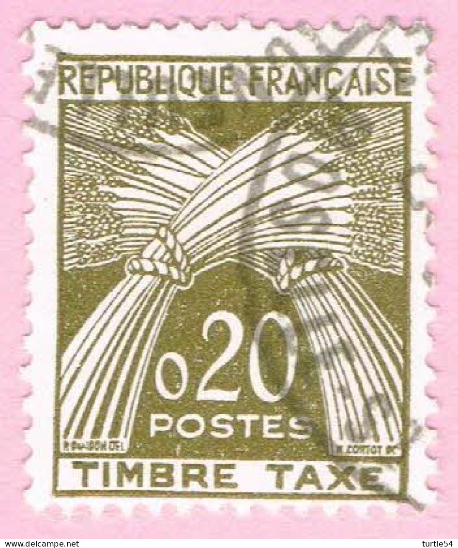 France Timbres-Taxe, N° 92 - Type Gerbes - 1960-.... Usados