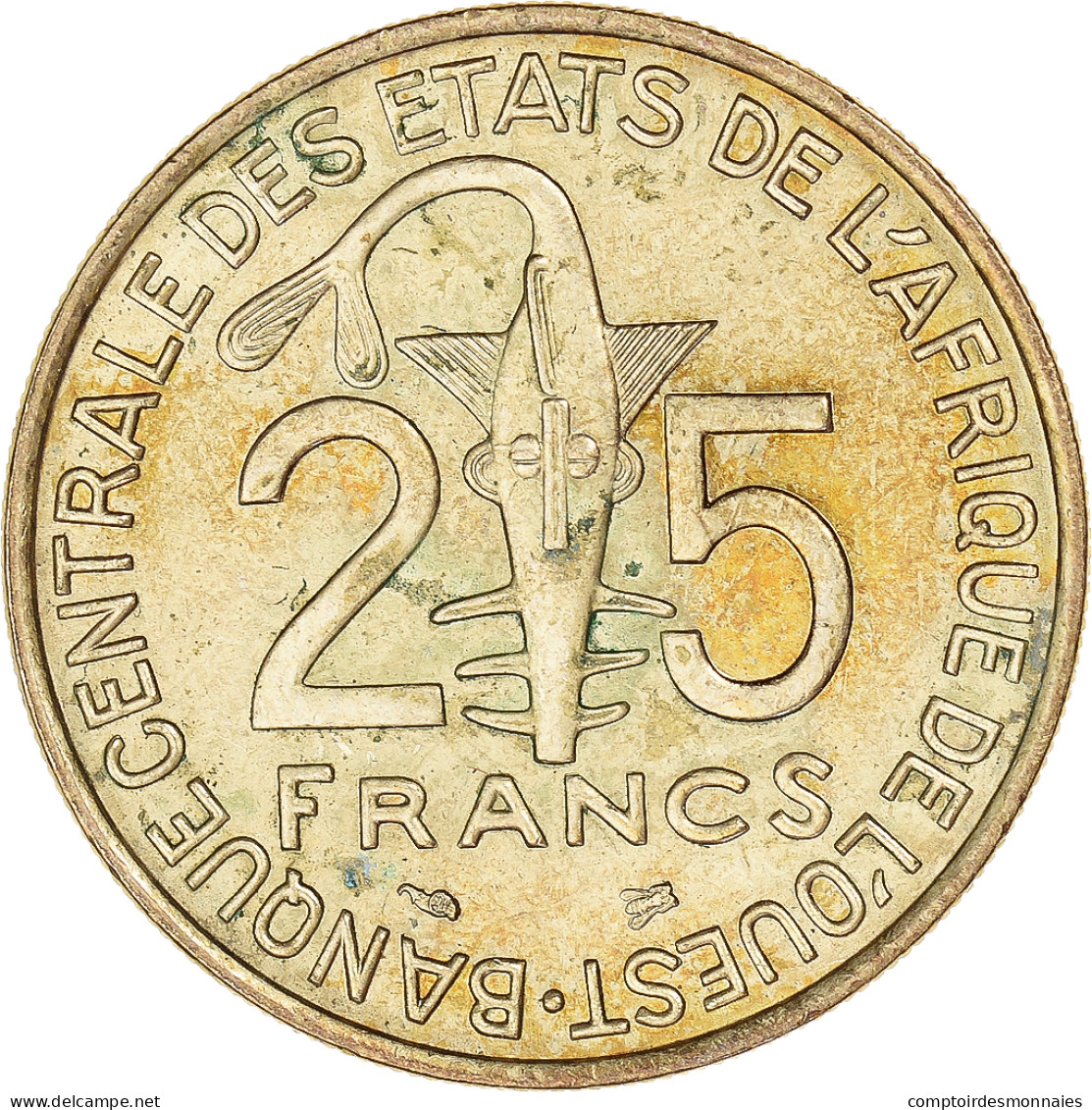 Monnaie, Communauté économique Des États De L'Afrique De L'Ouest, 25 Francs - Côte-d'Ivoire