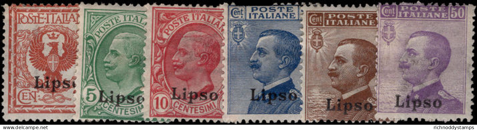 Lipso 1912-21 Part Set Unused. - Aegean (Lipso)