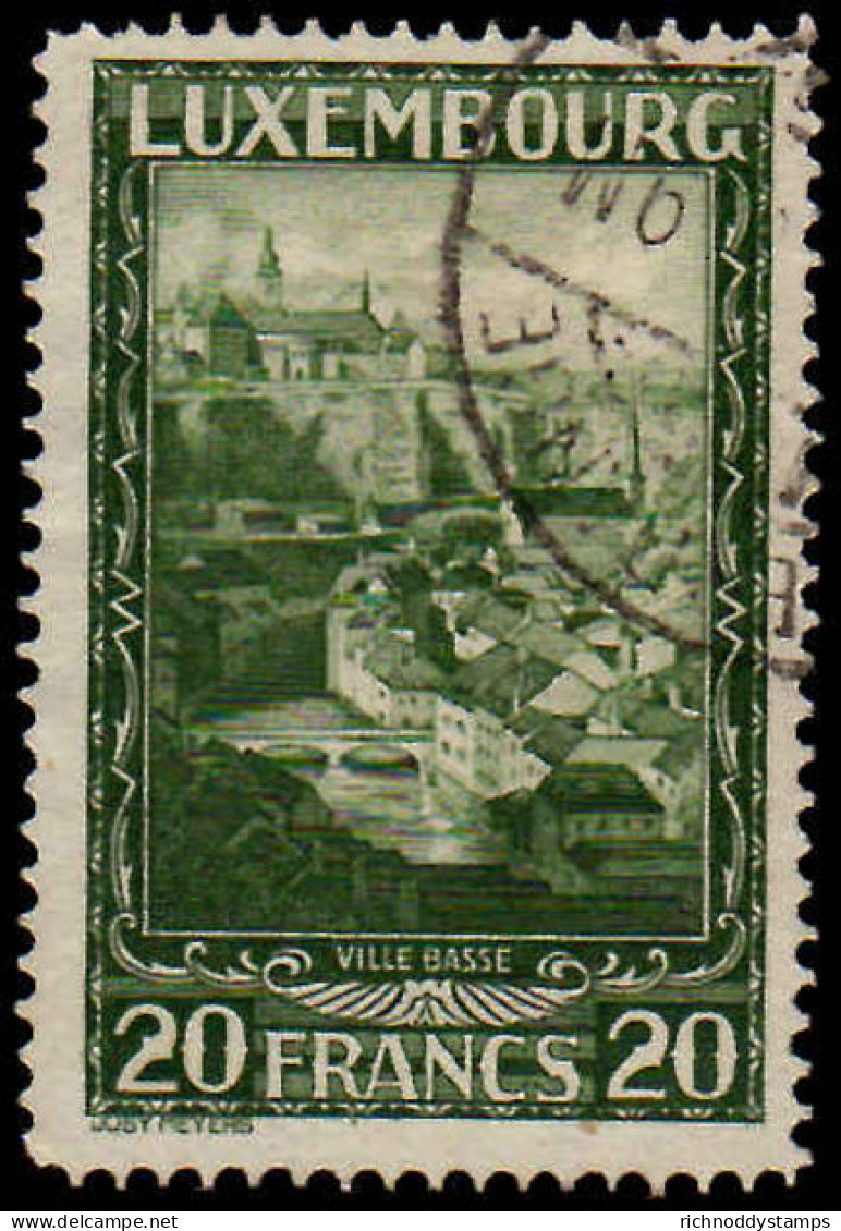 Luxembourg 1931 20Fr Fine Used - Oblitérés