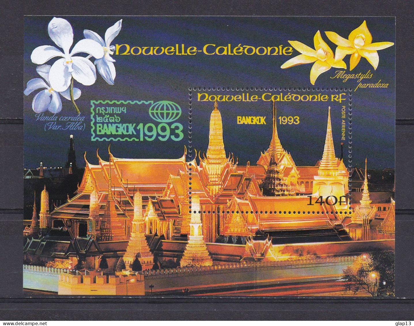 NOUVELLE-CALEDONIE 1993 BLOC N°15 NEUF** BANGKOK 93 - Blokken & Velletjes