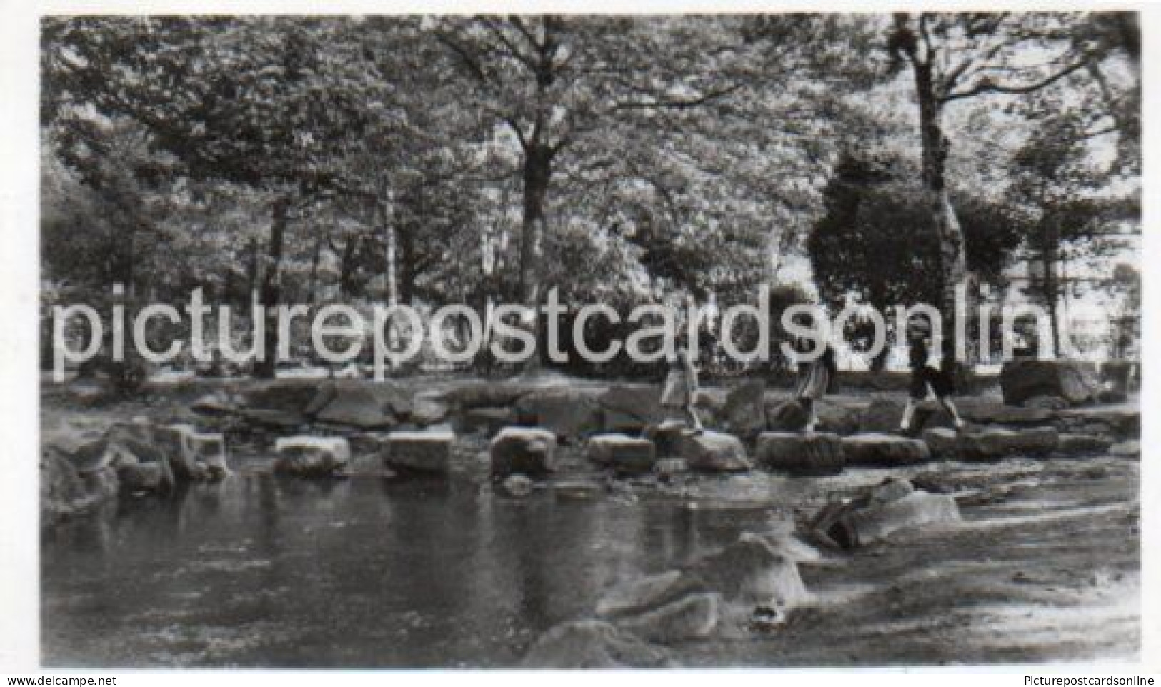 SHEFFIELD THE STEPPING STONES ENDCLIFFE WOODS OLD R/P POSTCARD YORKSHIRE - Sheffield