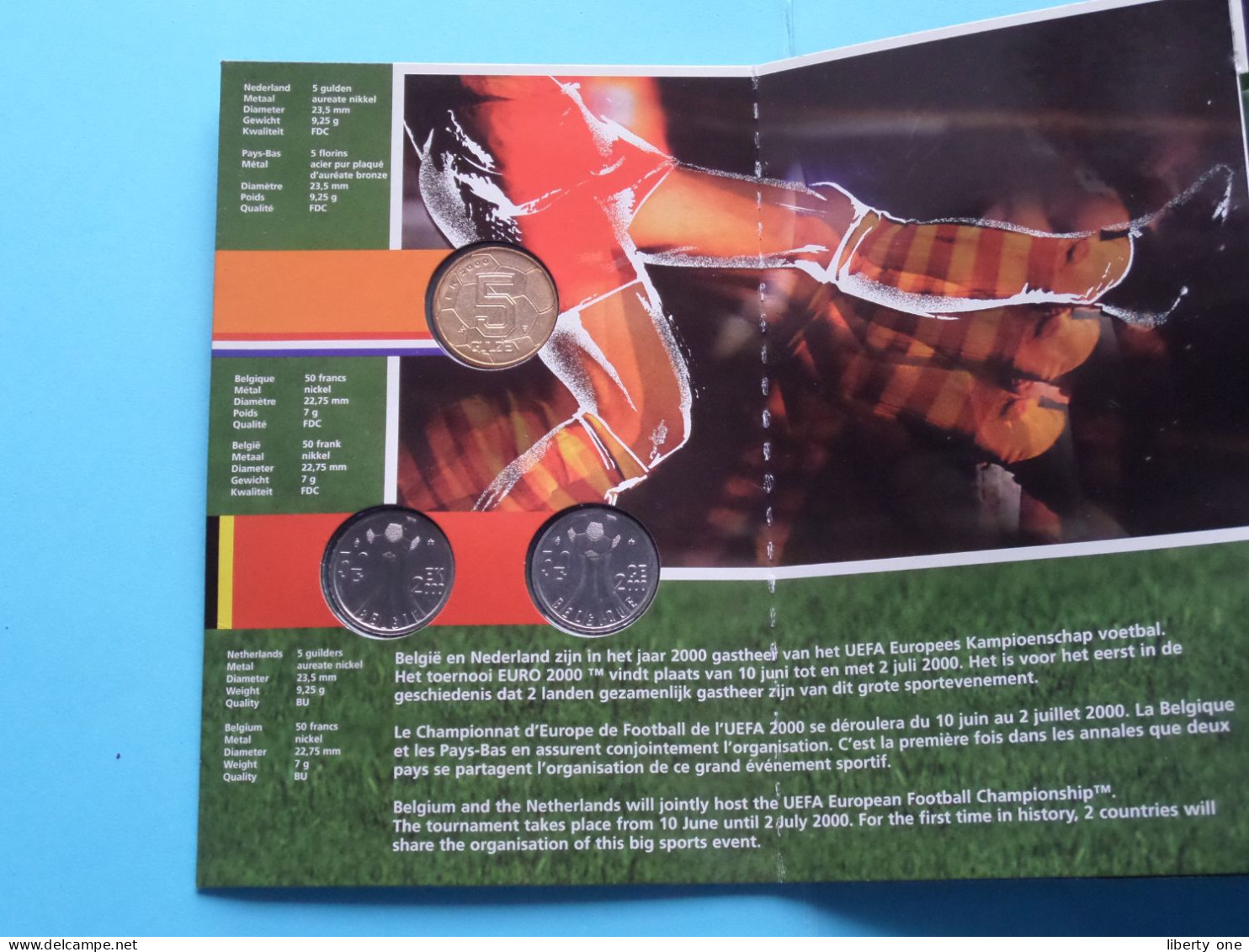 België - Nederland EURO 2000 ( Zie / Voir SCANS ) ! - FDC, BU, Proofs & Presentation Cases