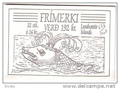 E801 - ISLANDE ICELAND Yv N°C637 ** CARNET - Carnets
