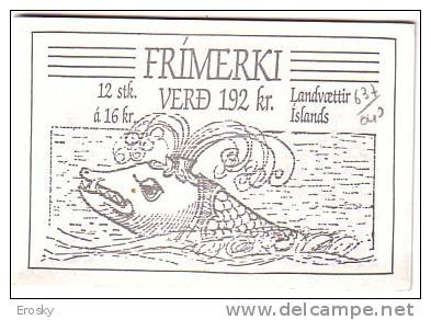 E801 - ISLANDE ICELAND Yv N°C637 ** CARNET - Markenheftchen