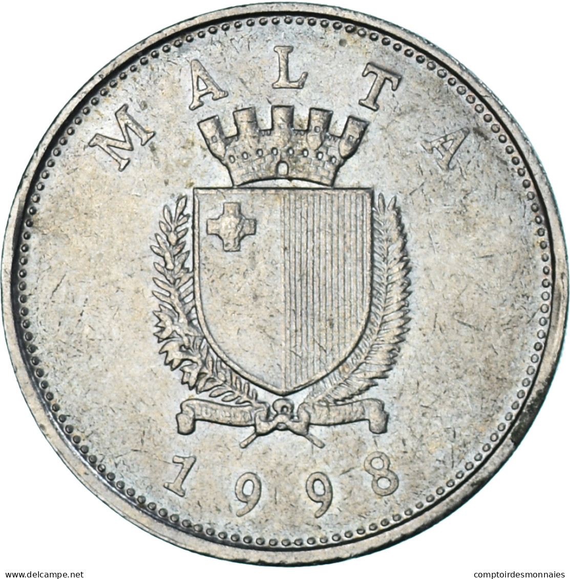 Monnaie, Malte, 25 Cents, 1998 - Malte