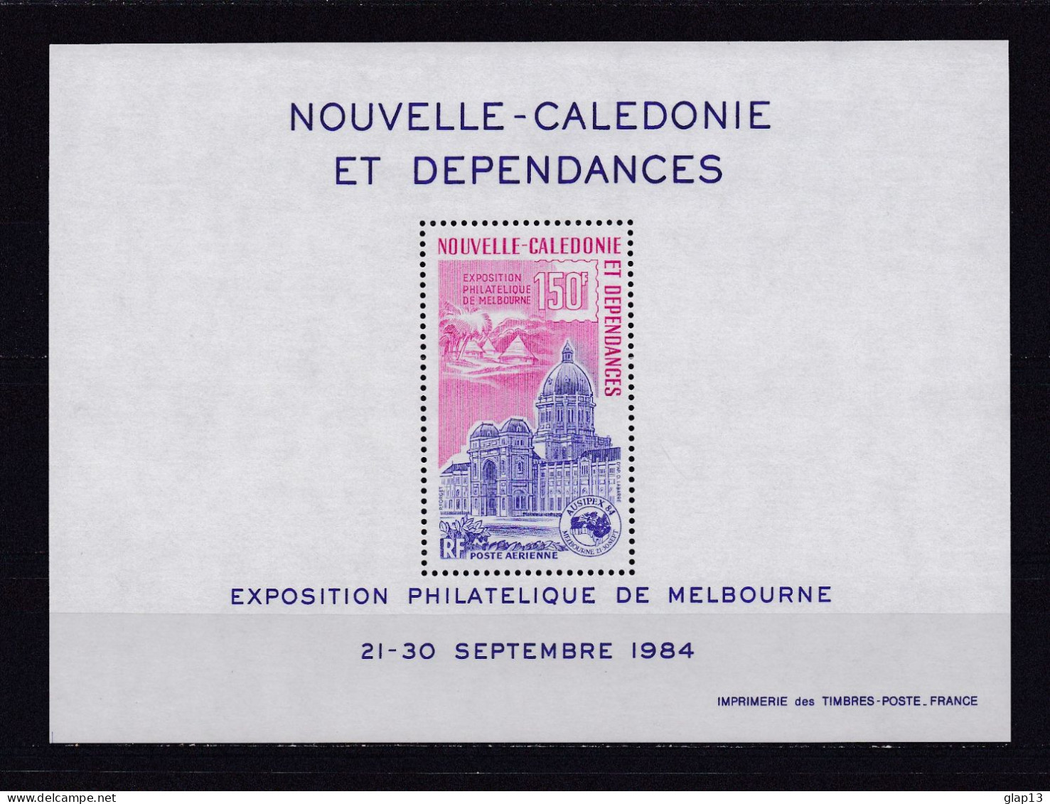 NOUVELLE-CALEDONIE 1984 BLOC N°6 NEUF** AUSIPEX 84 - Blocks & Sheetlets