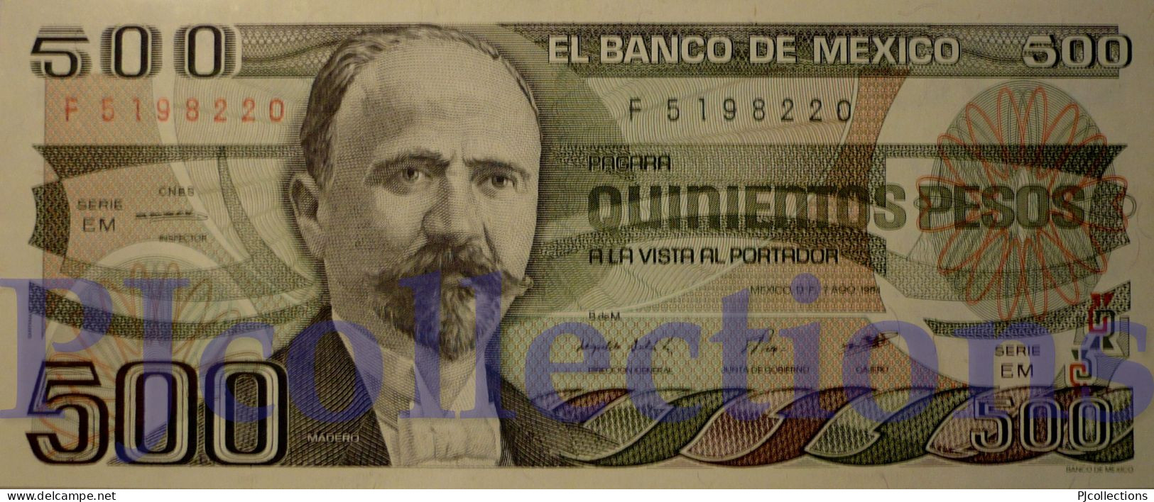 MEXICO 500 PESOS 1984 PICK 79b AU/UNC - Mexique