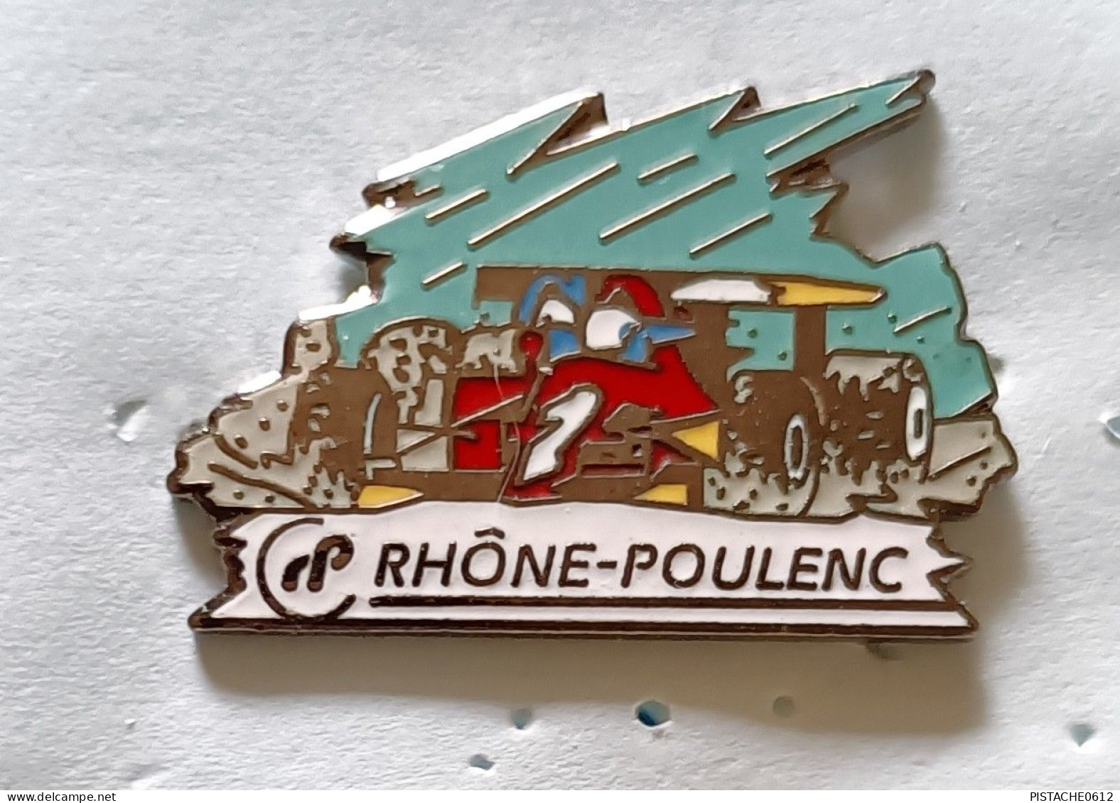 Pin's F1 Rhône-Poulenc Groupe Chimique Et Pharmaceutique Démons & Merveilles - F1