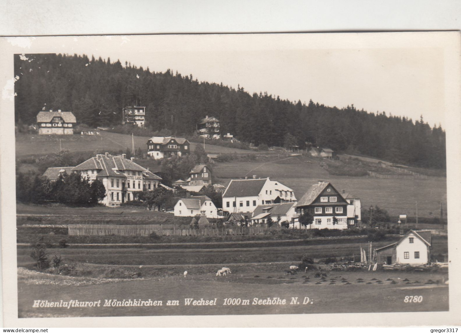 D419) MÖNICHKIRCHEN Am Wechsel - Niederdonau - Tolle HAUS DETAILS ALT !! 1941 - Wechsel