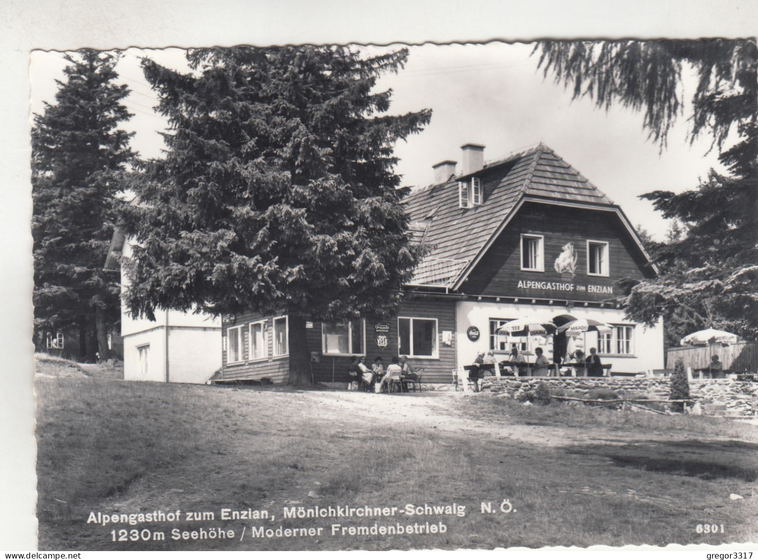 D420) MÖNICHKIRCHEN  - Alpengasthof ZUM ENZIAN - MÖNICHKIRCHNER SCHWAIG - S/W - Wechsel