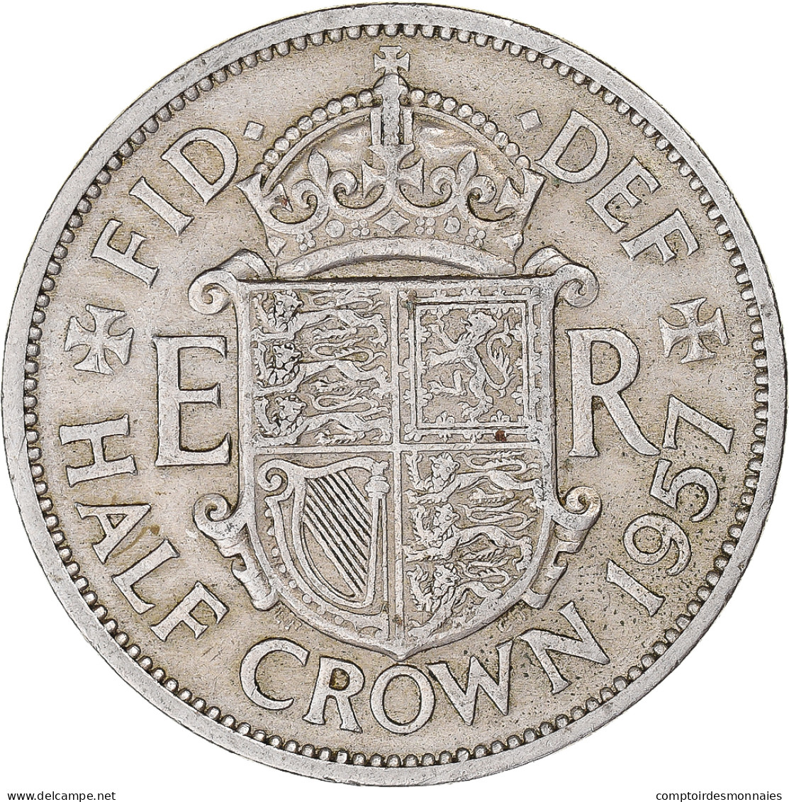 Monnaie, Grande-Bretagne, 1/2 Crown, 1957 - K. 1/2 Crown