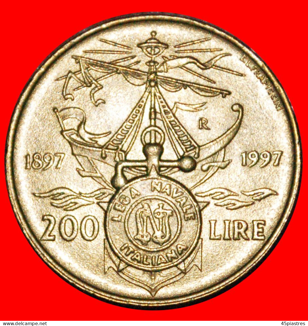 * SHIP: ITALY  200 LIRAS 1897-1997R UNC MINT LUSTRE! · LOW START! · NO RESERVE!!! - Commémoratives