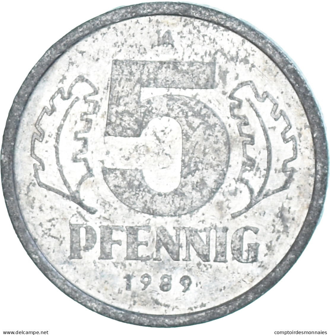 Monnaie, République Démocratique Allemande, 5 Pfennig, 1989 - 5 Pfennig