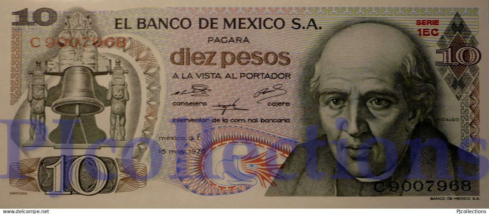 MEXICO 10 PESOS 1975 PICK 63h UNC - Mexique