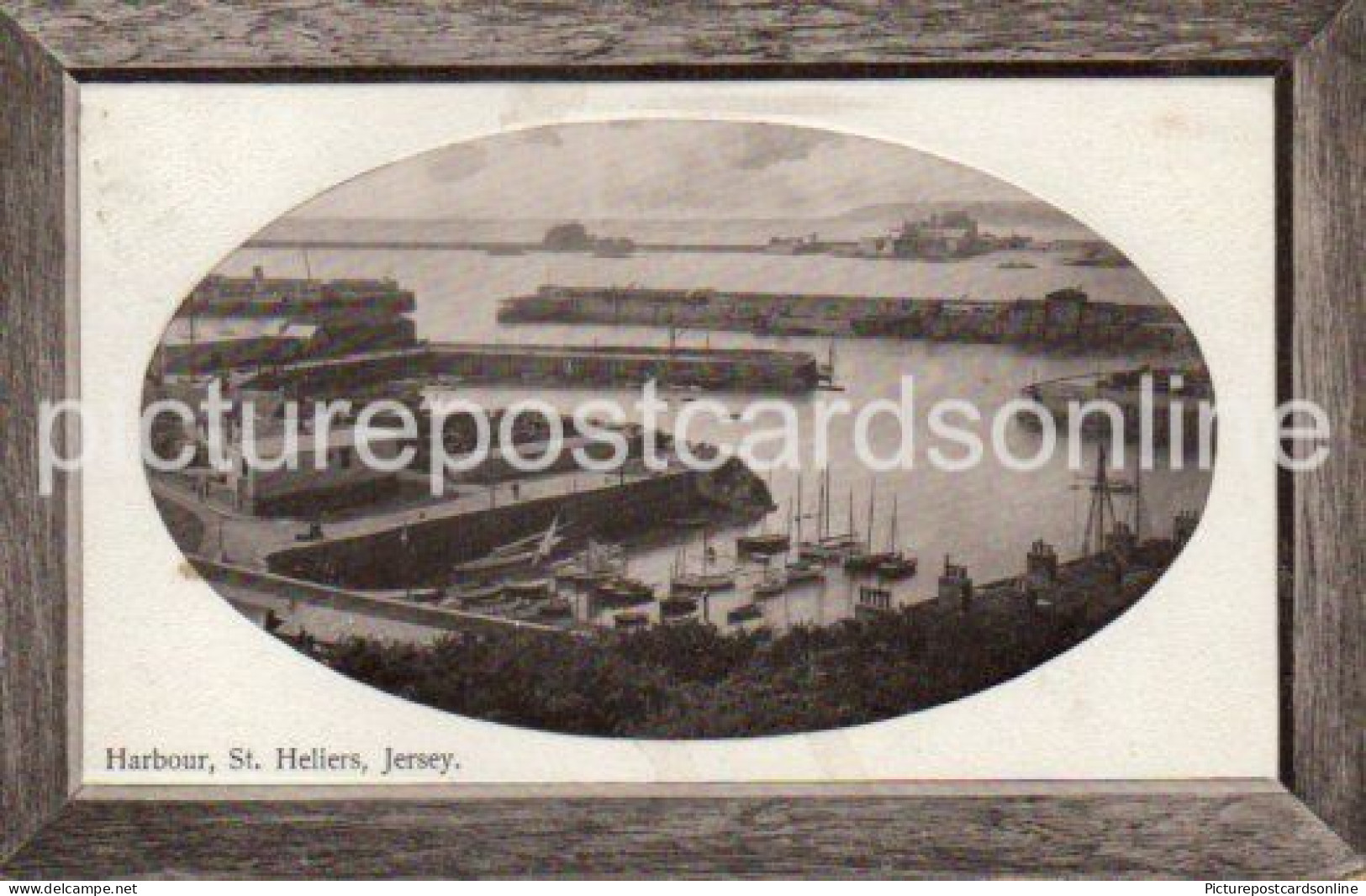 HARBOUR ST HELIERS JERSEY OLD R/P POSTCARD ST HELIER - St. Helier