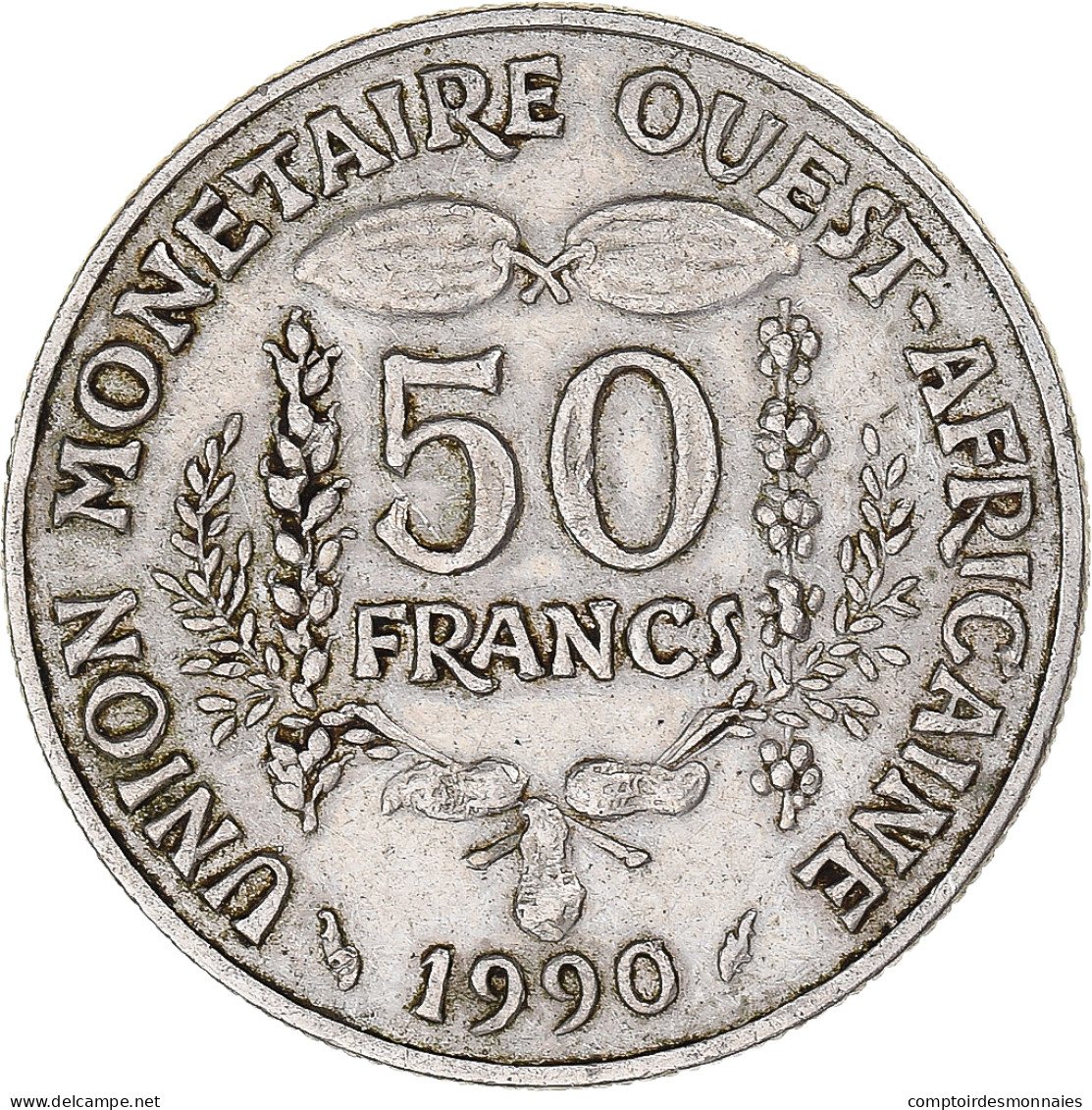 Monnaie, Communauté économique Des États De L'Afrique De L'Ouest, 50 Francs - Elfenbeinküste