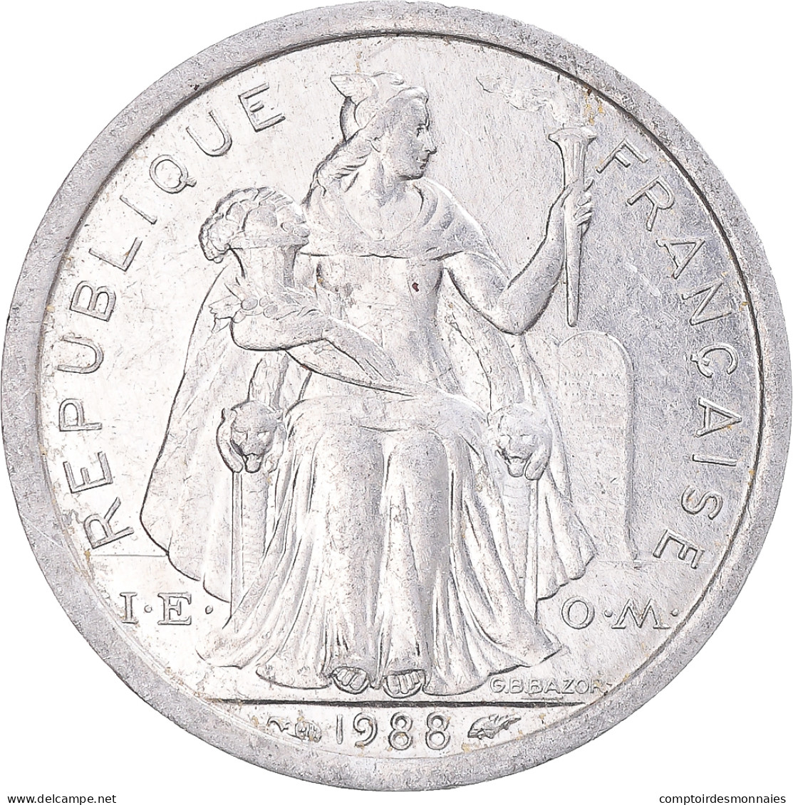 Monnaie, Nouvelle-Calédonie, Franc, 1988 - New Caledonia