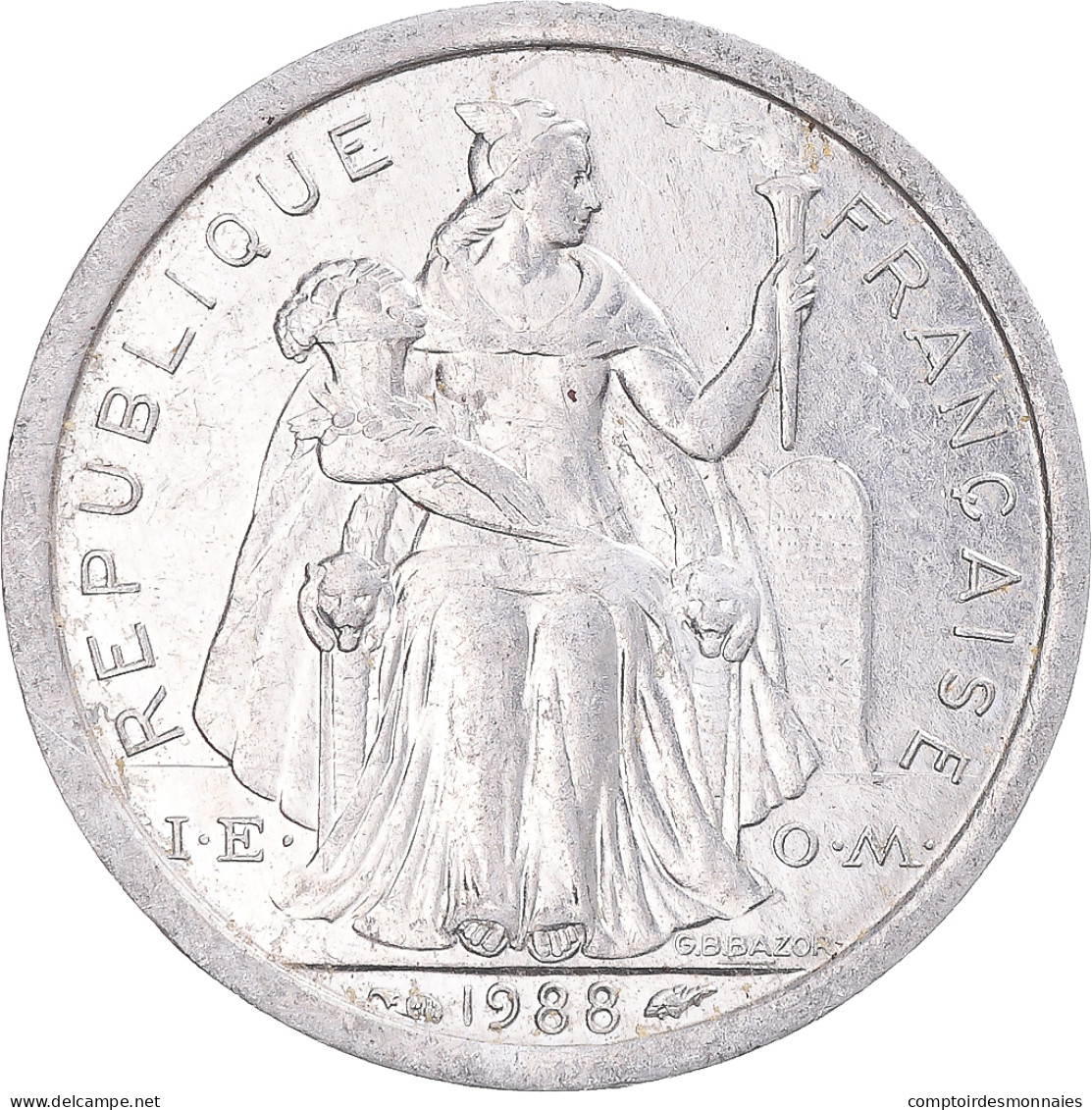 Monnaie, Nouvelle-Calédonie, Franc, 1988 - Nouvelle-Calédonie