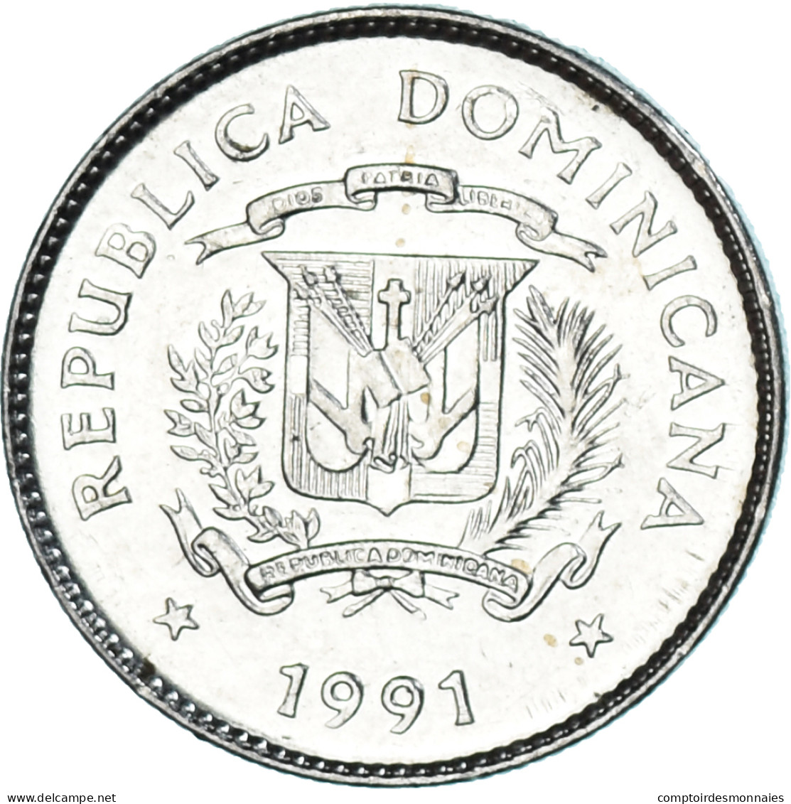 Monnaie, DOMINICA, 10 Centavos, 1991 - Dominikanische Rep.