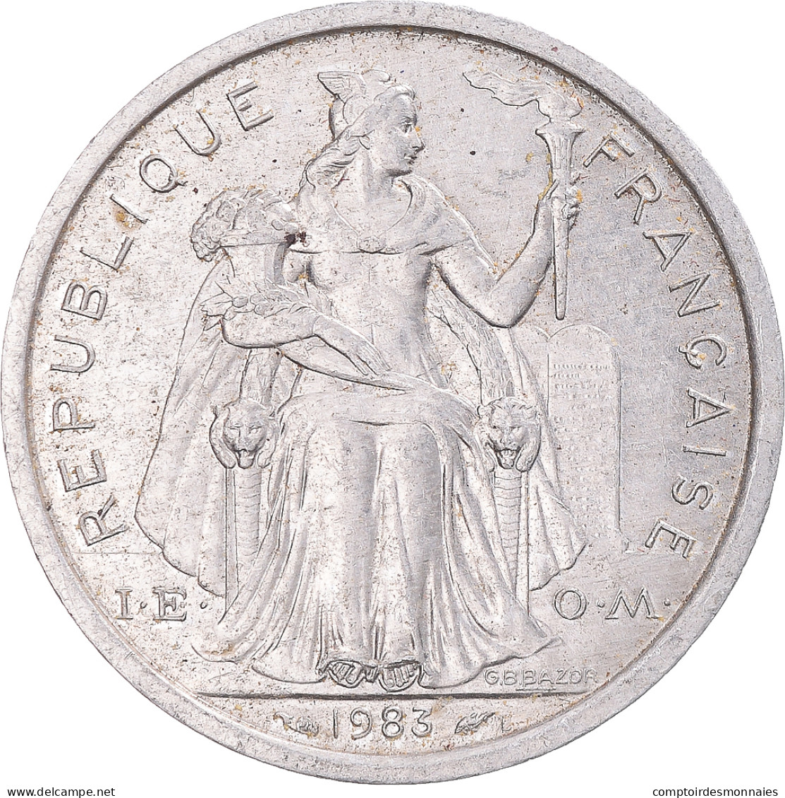 Monnaie, Nouvelle-Calédonie, 2 Francs, 1983 - Nouvelle-Calédonie