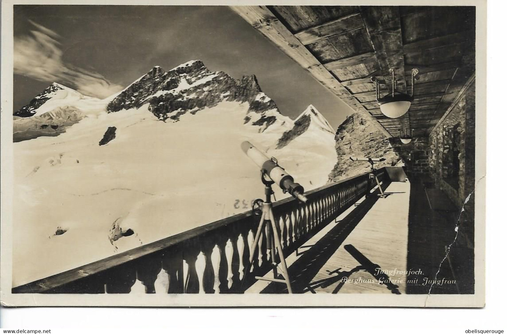 ZURICH WEHRLIVERLAG KILCHBERG JUNGFRAU JOCH BERGHAUS JUNGFRAU TELESCOPE EN 1932 - Kilchberg