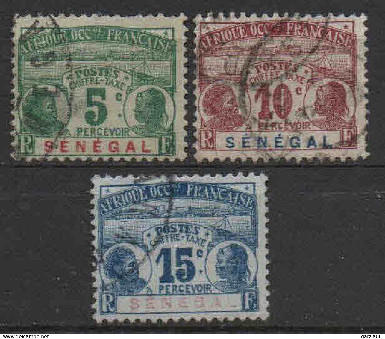 Sénégal  - 1906  - Tb Taxe N° 4 à 6 - Oblit - Used - Timbres-taxe