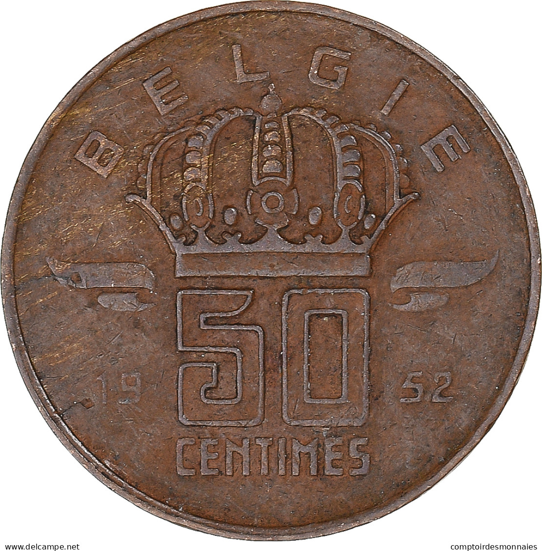 Monnaie, Belgique, 50 Centimes, 1952 - 50 Cents