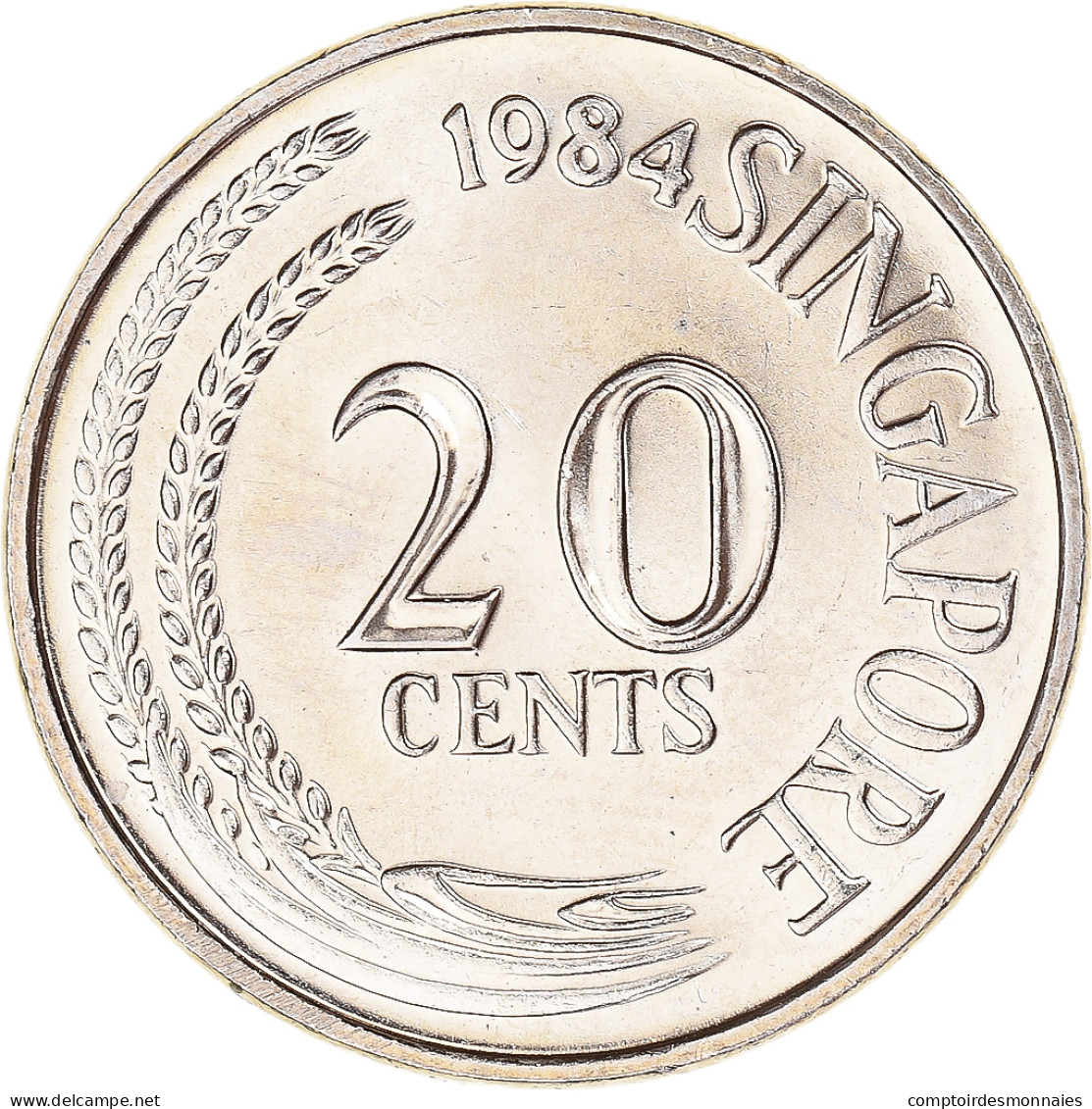 Monnaie, Singapour, 20 Cents, 1984 - Singapour