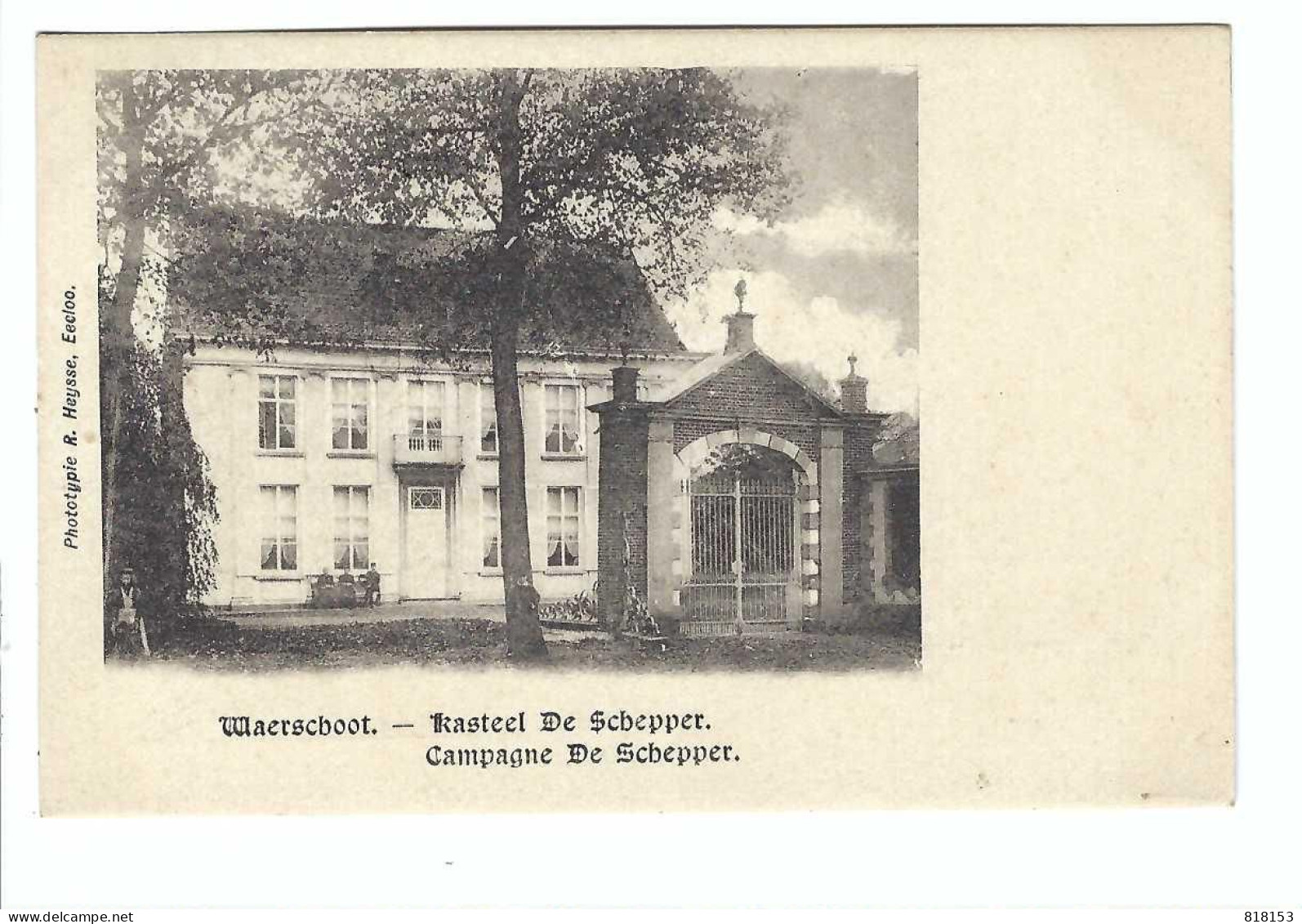 Waarschoot  Waerschoot  -  Kasteel De Schepper  Campagne De Schepper 1904 - Waarschoot