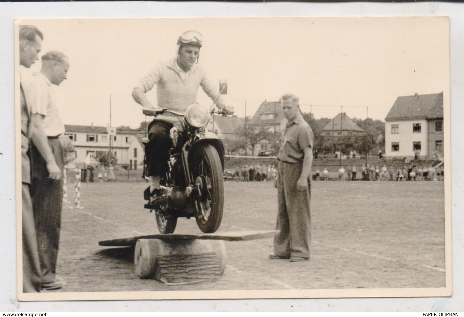 MOTORRAD - Geschicklichkeitsturnier, Photo - AK - Motos