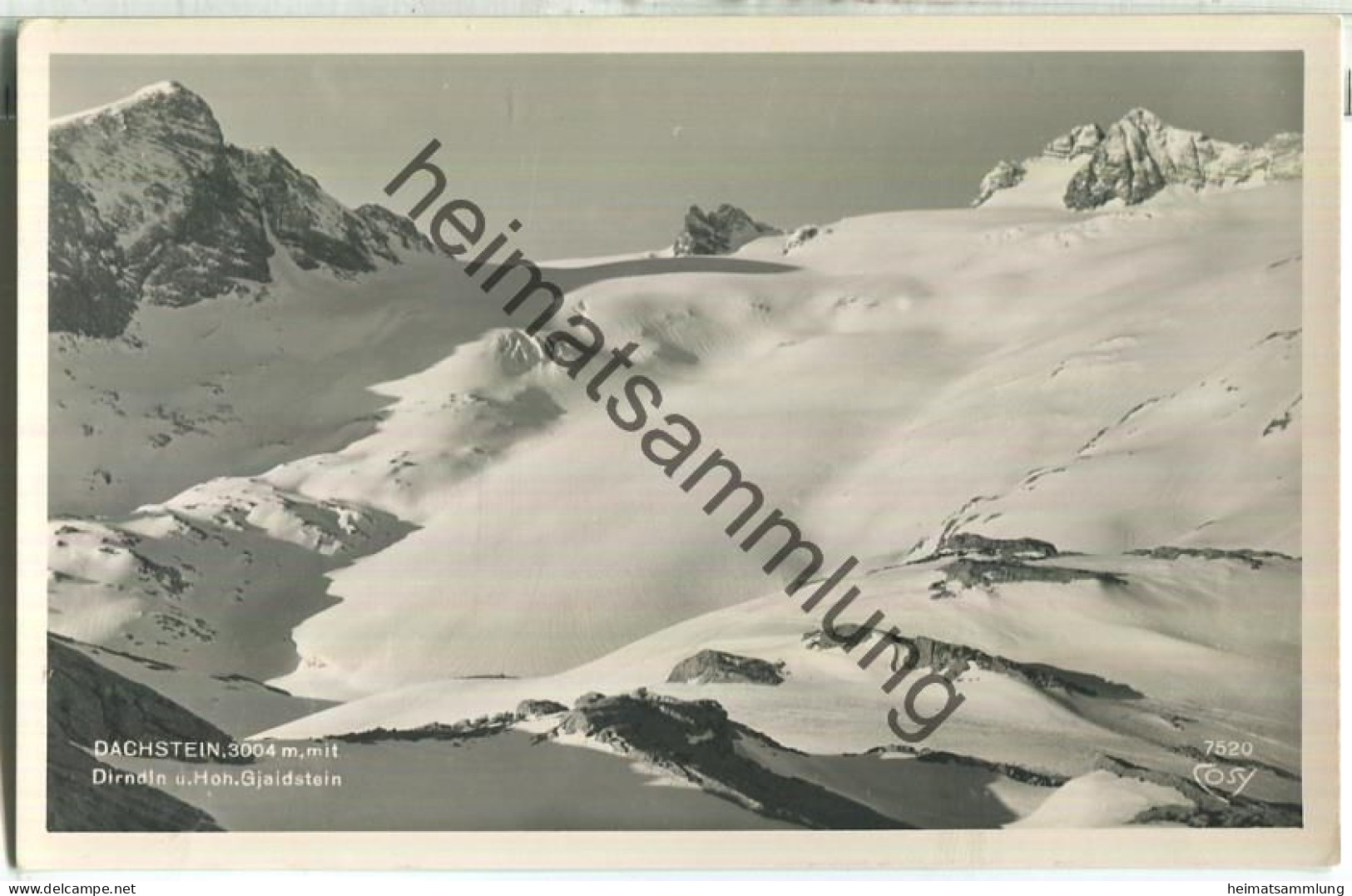 Dachstein - Dirndln - Hoher Gjaidstein - Foto-Ansichtskarte - Verlag Alfred Gründler Salzburg - Hüttenstempel - Raxgebiet