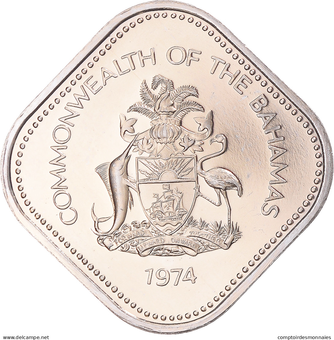 Monnaie, Bahamas, 50 Cents, 1974 - Bahamas