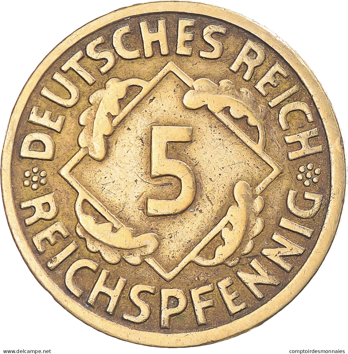 Monnaie, Allemagne, 5 Reichspfennig, 1935 - 5 Rentenpfennig & 5 Reichspfennig