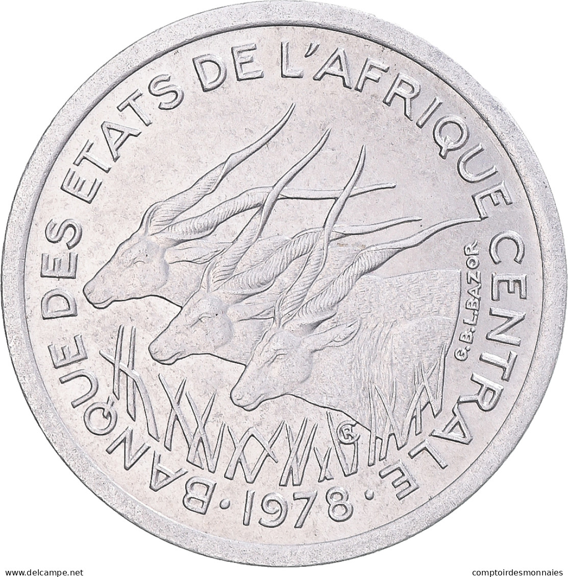 Monnaie, États De L'Afrique Centrale, Franc, 1978 - República Centroafricana