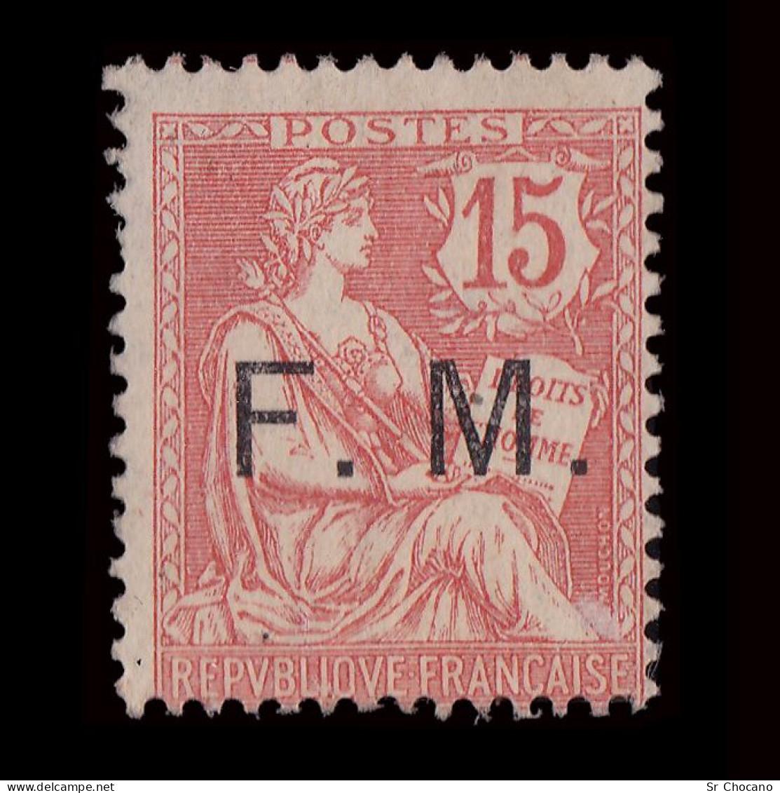 FRANCE FRANCHISE.1901-04.15C.MNG. YVERT 2 - Neufs