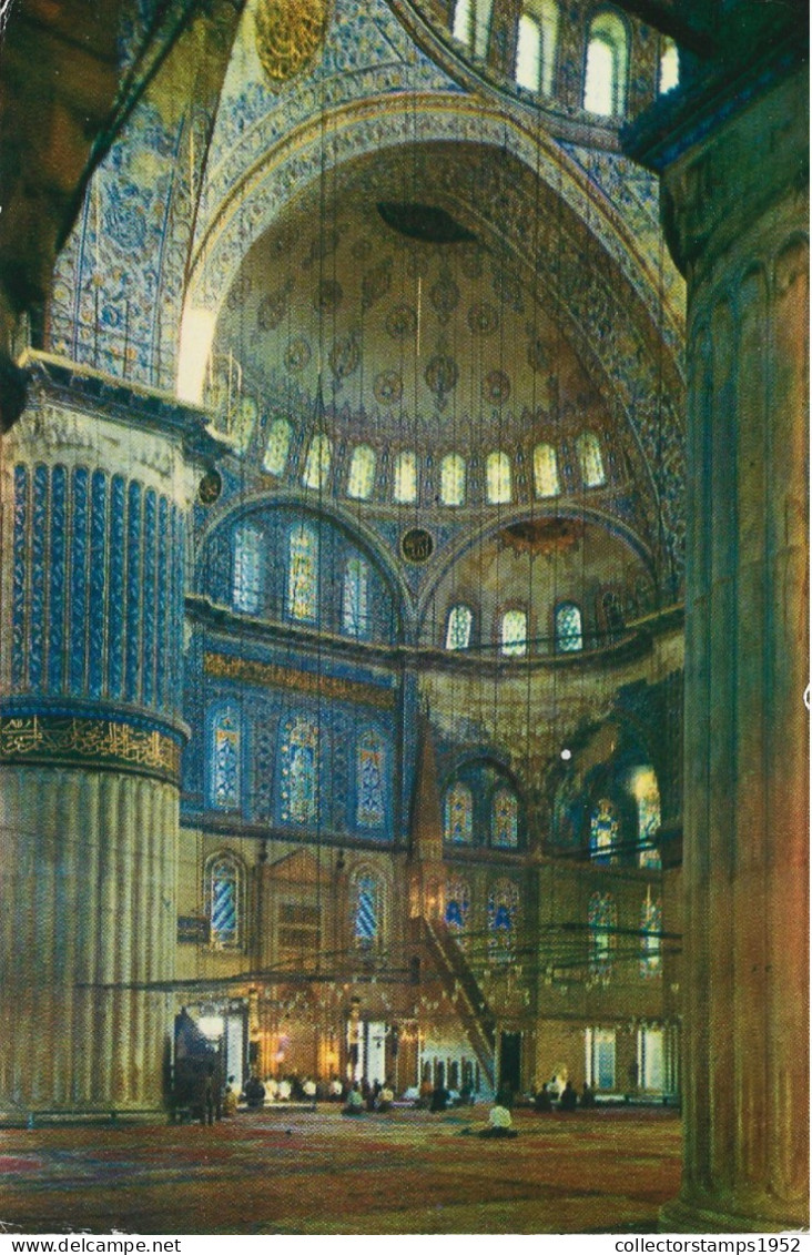 TURKEY ,INSTAMBUL , BLUE MOSQUE ARHITECTURE - Turkménistan