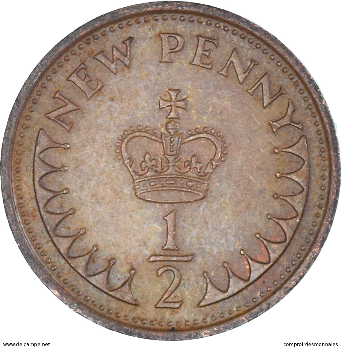 Monnaie, Grande-Bretagne, 1/2 New Penny, 1980 - 1/2 Penny & 1/2 New Penny