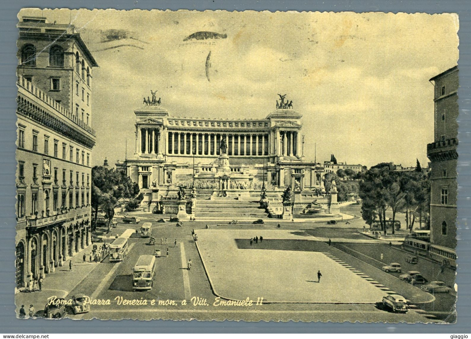 °°° Cartolina - Roma N. 77 Piazza Venezia E Mon, A Vittorio Emanuele Ii Viaggiata °°° - Altare Della Patria