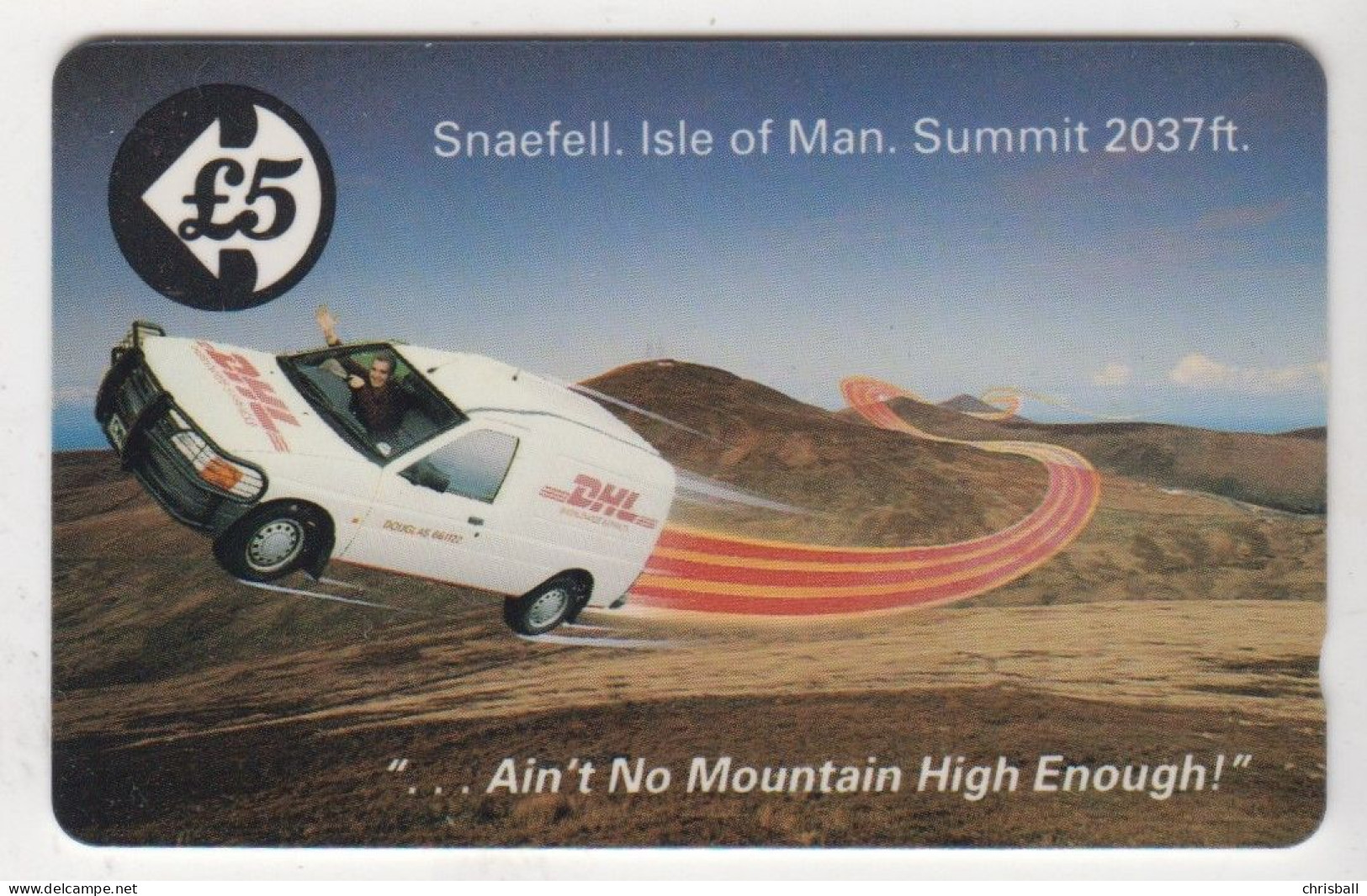 Isle Of Man  Phonecard - DHL Van Superb Mint  Code 51IOMA - Man (Ile De)