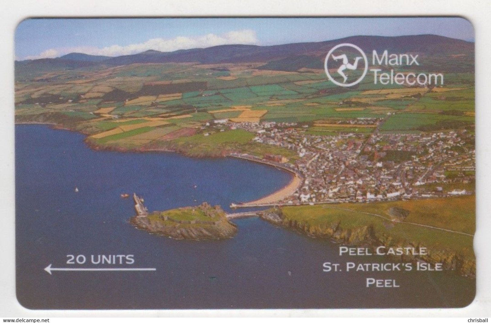 Isle Of Man  Phonecard - Peel Castle  Superb Mint  Code 5IOMA - Isle Of Man