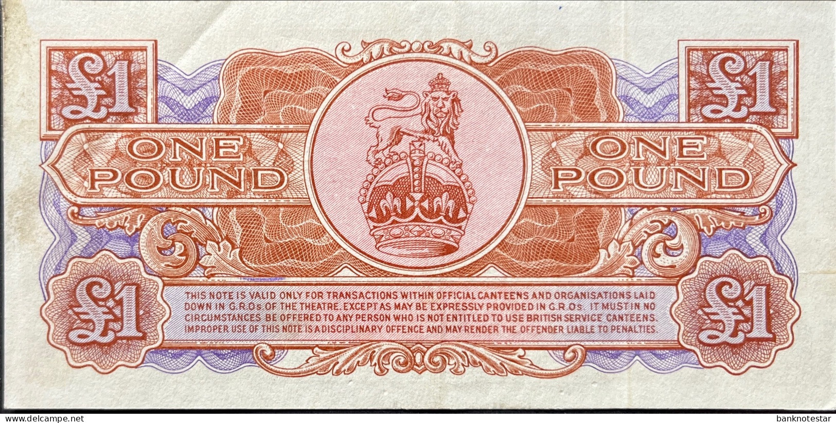 Great Britain 1 Pound, P-M29 (1956) - Extremely Fine - Fuerzas Armadas Británicas & Recibos Especiales