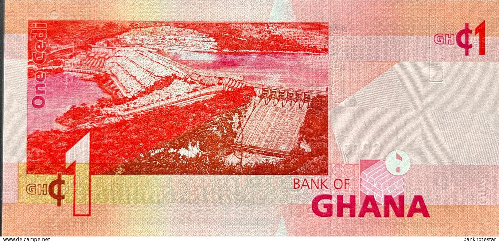Ghana 1 Cedi, P-37f (2015) - UNC - Ghana