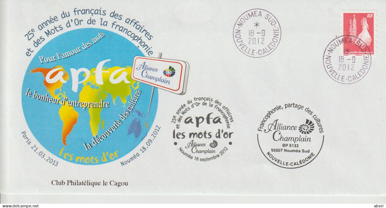 15791 Le Français Des Affaires - NOUMÉA Le 18/9/2012. - Lettres & Documents